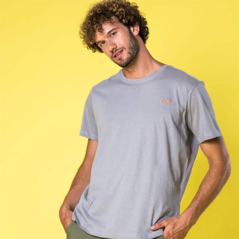 Prince Oliver T-Shirt Γκρι 100% Cotton ( Modern Fit)