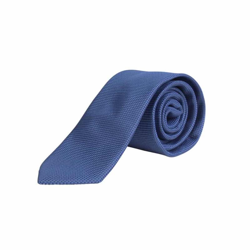 Prince Oliver Γραβάτα Μπλε Σκούρο Με Μικροσχέδιο (Φάρδος 7 cm)