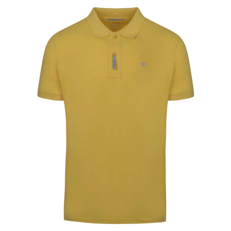 Brand New Polo Double Pique Κίτρινο 100% Cotton (Regular Fit)