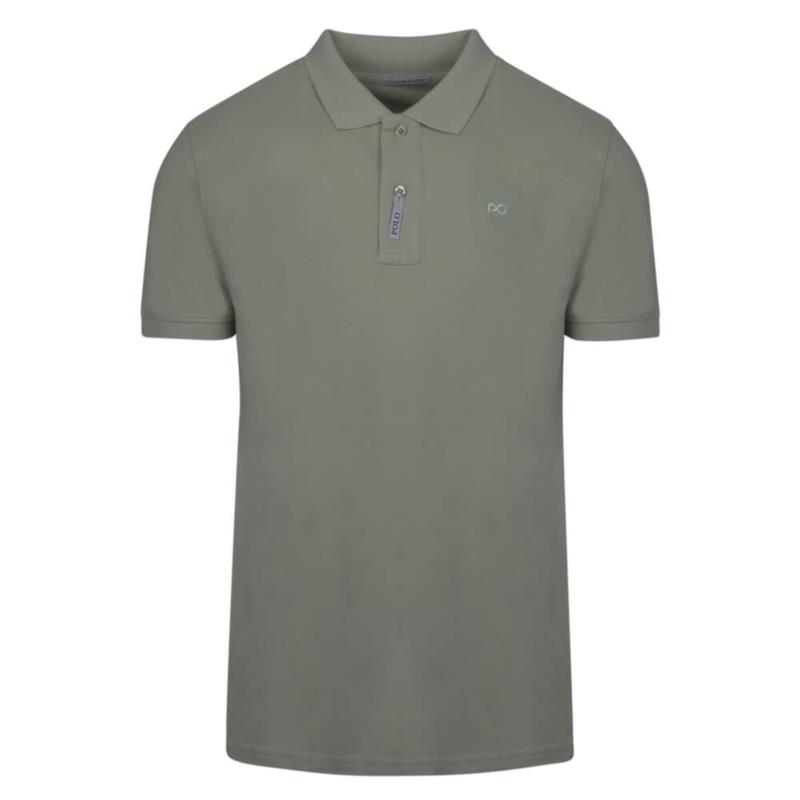 Brand New Polo Double Pique Ανοιχτό Χακί 100% Cotton (Regular Fit)