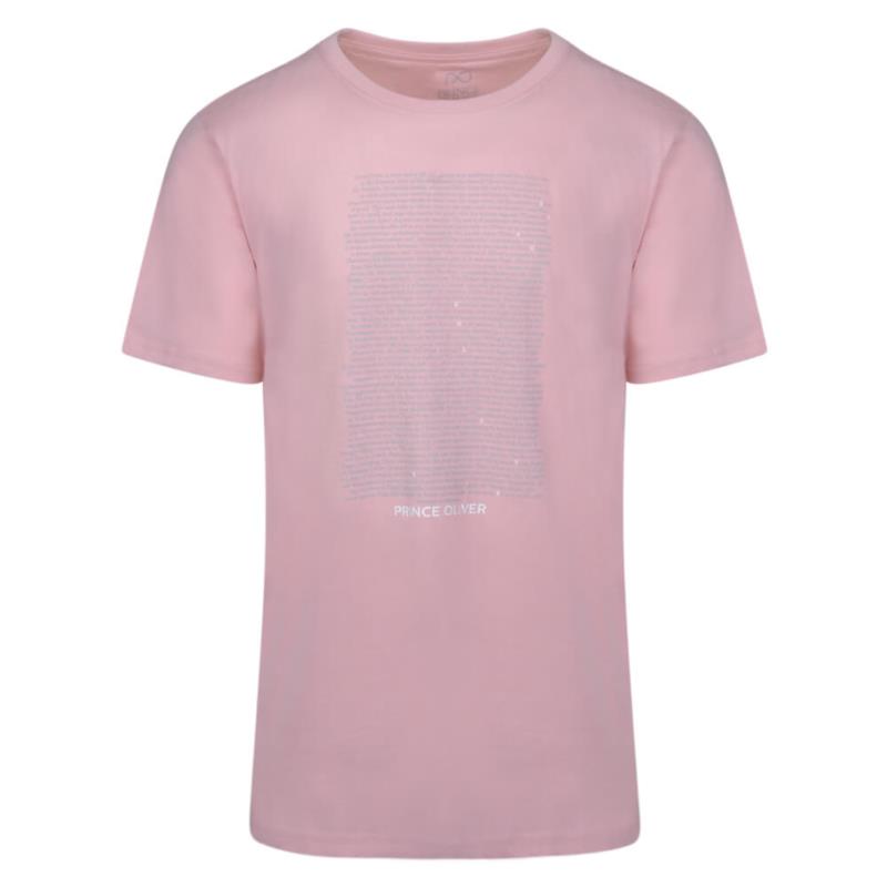 Brand New Τ-Shirt Ροζ 100% Cotton (Modern Fit)