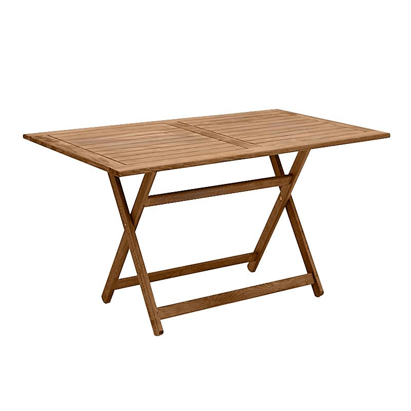 Τραπέζι πτυσσόμενο Klara Megapap από ξύλο οξιάς σε χρώμα καρυδί εμποτισμού 140x80x71εκ. - MegaPap - 0034198