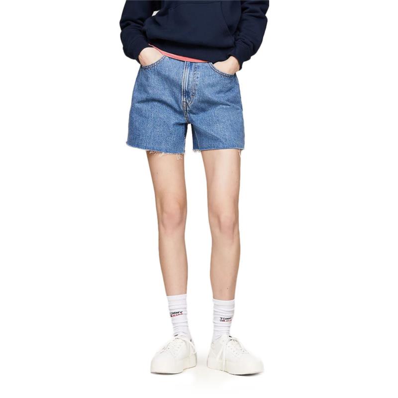 TOMMY JEANS DENIM ULTRA HIGH RISE MOM FIT SHORTS WOMEN