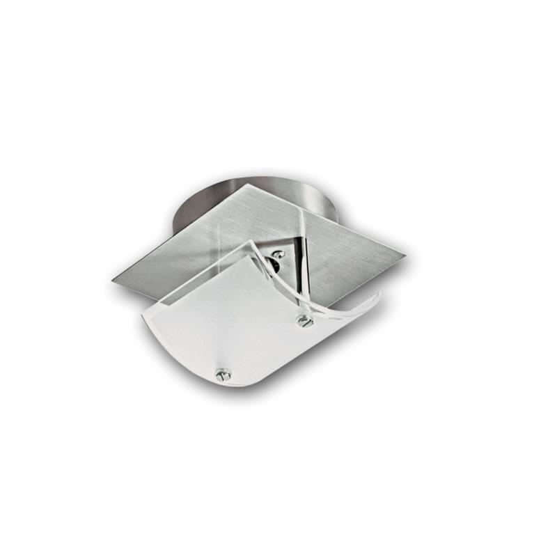 ArLight Φωτιστικό Οροφής CL 5210-1 Μονόφωτο Μεταλλικό Νίκελ με Κυρτό Γυαλί G9 10x10x8cm 0063077