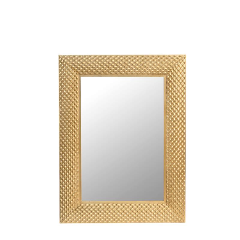 Zen Collection Καθρέπτης Τοίχου Resin Χρυσός 60x90cm 48564