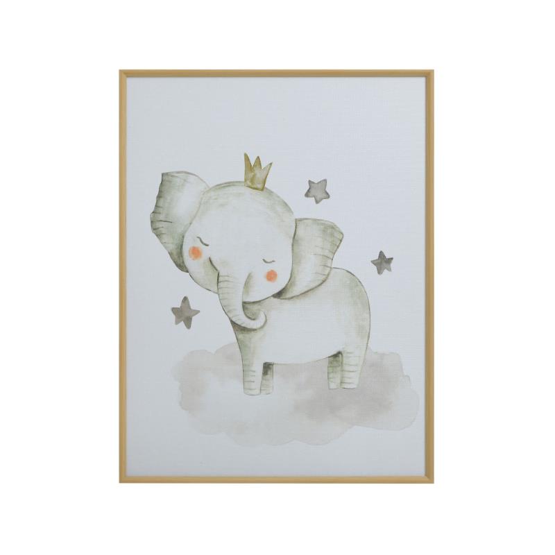 Click Πίνακας Παιδικός ''Ελέφαντας'' Πλαστικός με Πλαίσιο 30x2x40cm 6-90-524-0006
