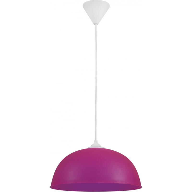 Heronia Κρεμαστό Φωτιστικό Οροφής SFERA/30 Μονόφωτο Πλαστικό Ροζ Φ30cm Ε27 35-0015