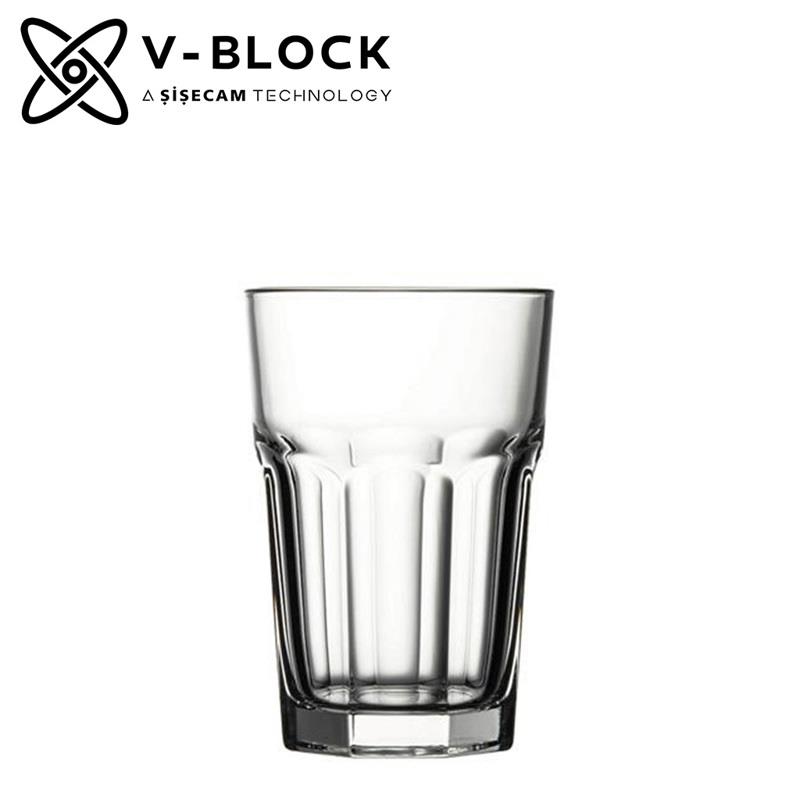 Γυάλινο Ποτήρι ''V-BLOCK CASABLANCA'' 355ml Φ8.3x12.2cm SPV52708G6 Espiel