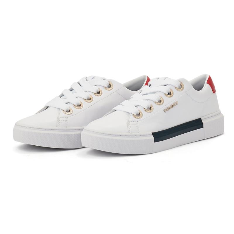 Tommy Hilfiger - Tommy Hilfiger Leather Elevated Tommy Sneaker FW0FW04600 - 00287