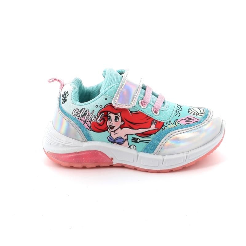 Παιδικό Αθλητικό Παπούτσι για Κορίτσι Disney Ariel με Φωτάκια Τυρκουάζ DP003835