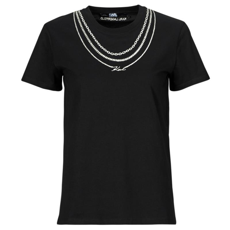 T-shirt με κοντά μανίκια Karl Lagerfeld karl necklace t-shirt