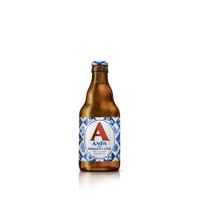 Μπύρα Lager Φιάλη με Θαλασσινό Αλάτι Άλφα (330 ml)