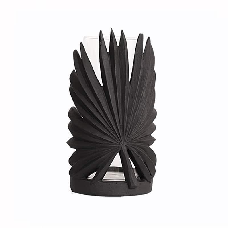 Κηροπήγιο Κεραμικό Μαύρο Art Et Lumiere Φ14,5x23,5εκ. 25032 (Υλικό: Κεραμικό, Χρώμα: Μαύρο) - Art Et Lumiere - lumiere_25032