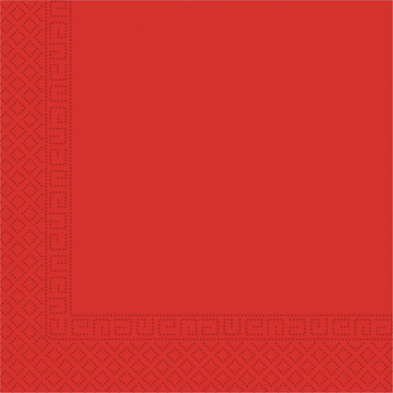 Χαρτοπετσέτες 3φυλλες Μεσαίες 33x33cm Κόκκινες Decorata (20τεμ)