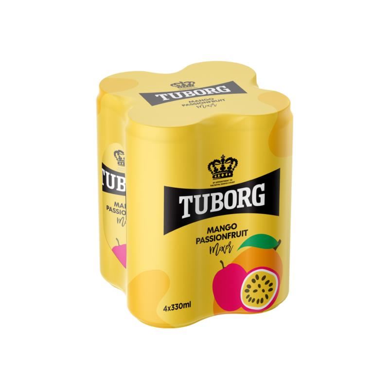 Αναψυκτικό Mango & Passionfruit Tuborg (4x330 ml)