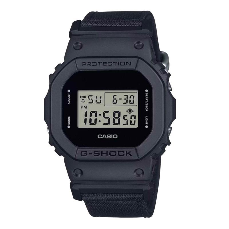 CASIO G-SHOCK Chronograph Black Fabric Strap DW-5600BCE-1ER