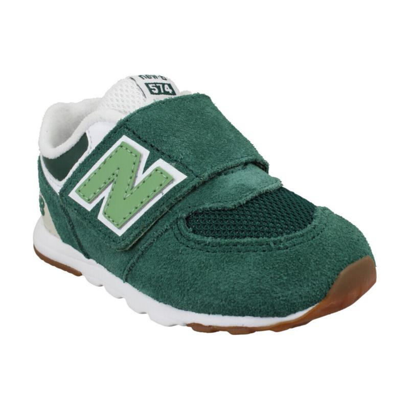 Sneakers New Balance 574 Velours Toile Enfant Green