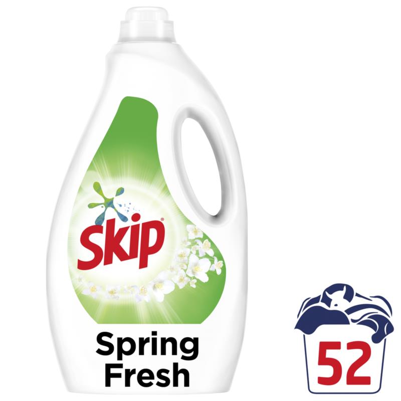 Υγρό απορρυπαντικό πλυντηρίου ρούχων Spring Fresh Skip (52μεζ)