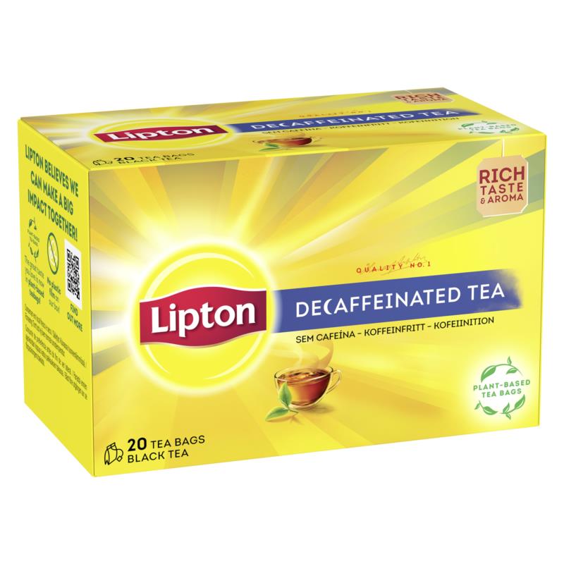 Τσάι Μαύρο Decaf Lipton (20 πυραμίδες x 1,7 g)