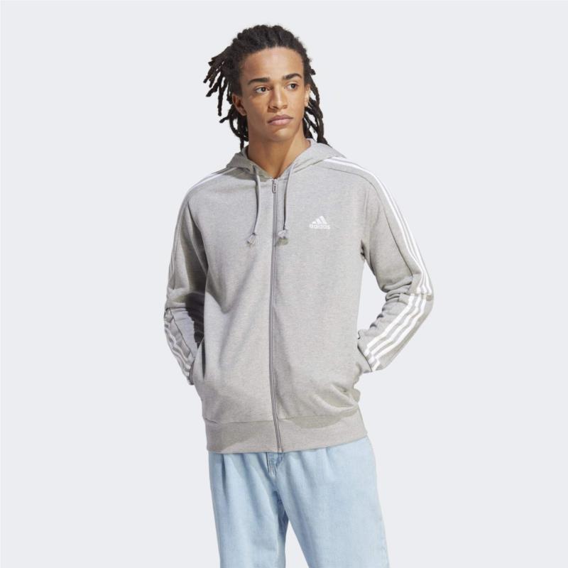 adidas Essentials French Terry 3-Stripes Full-Zip Hoodie (9000148629_63041)