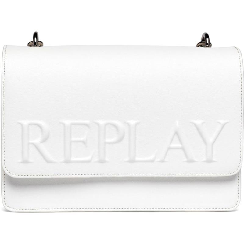 Λευκή τσάντα χιαστή REPLAY FW3000-027