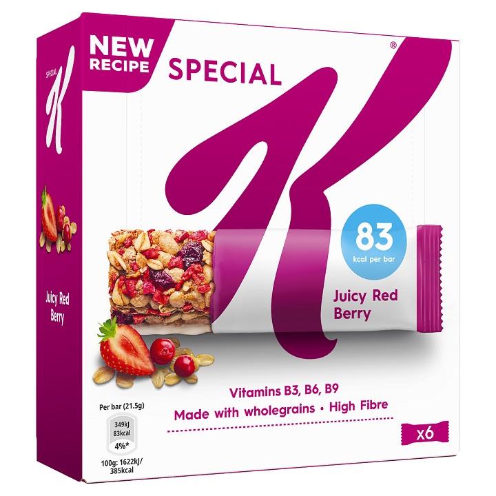 Μπάρες Δημητριακών Special K Red Berry Kellogg's (6x21,5g)