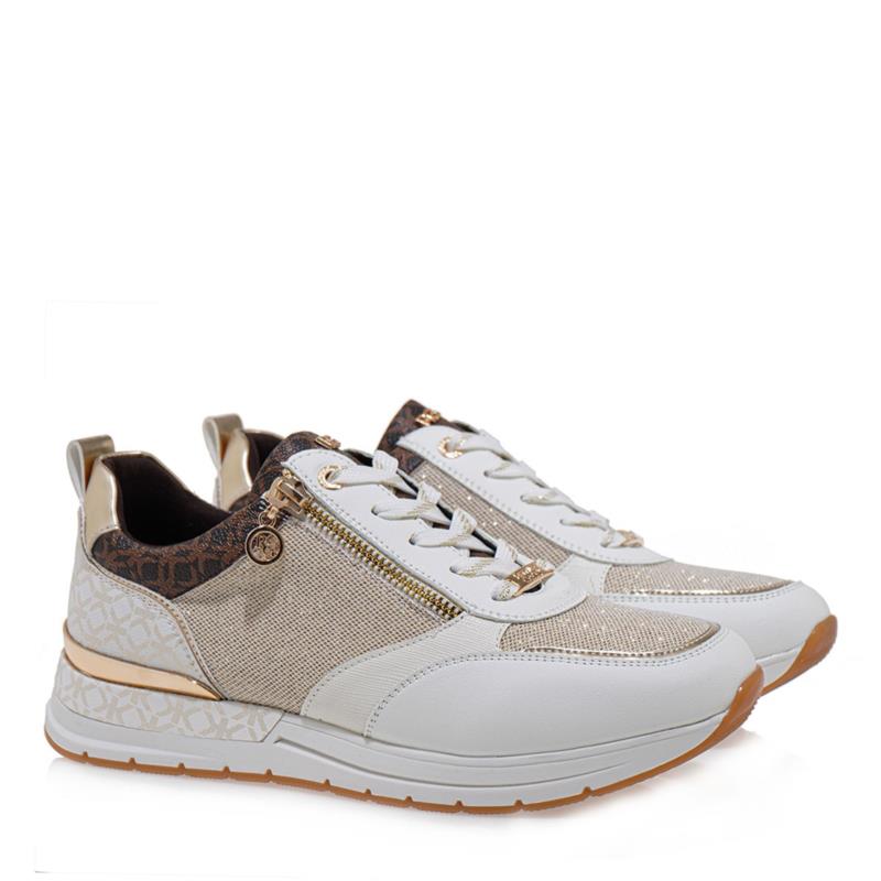 Renato Garini Γυναικεία Παπούτσια Sneakers 19R-502 Λευκό Πλατίνα Στάμπα S119R502208E