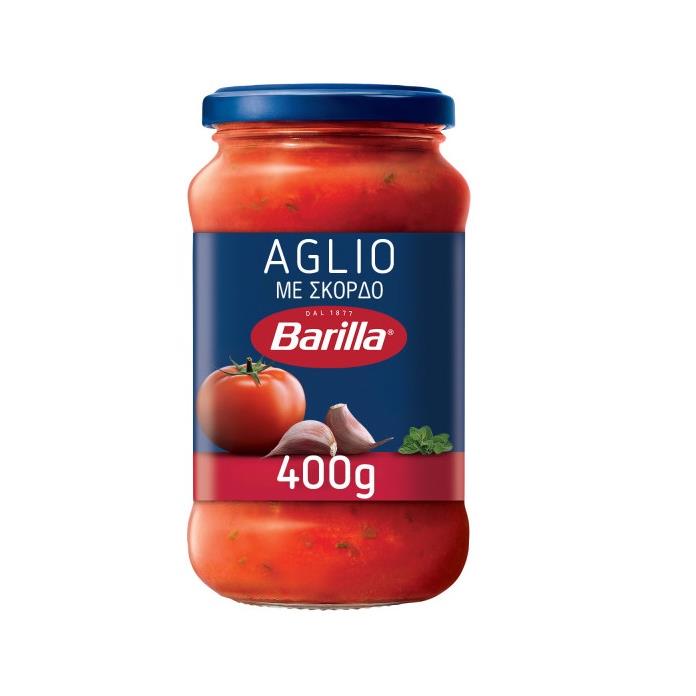 Σάλτσα ντομάτας με σκόρδο Aglio, Barilla (400g)