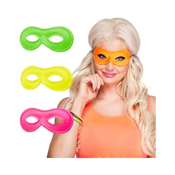 Clown Republic Αποκριάτικη Μάσκα Ματιών Νέον Σε 4 Χρώματα - 300208