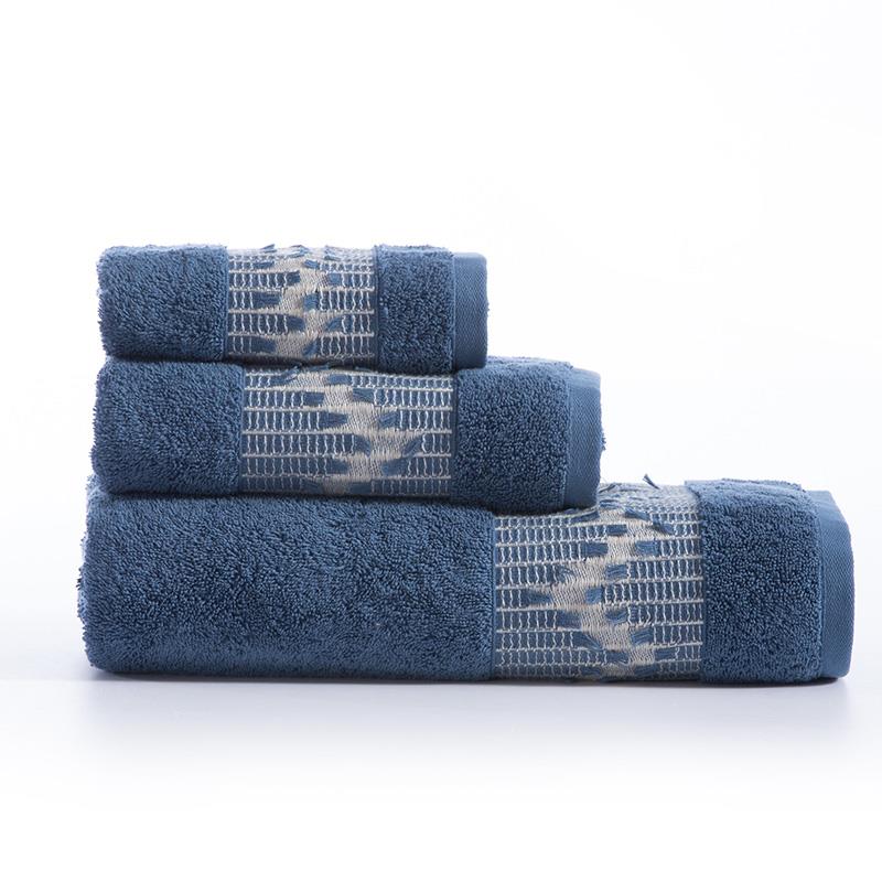 Πετσέτες Μπάνιου (Σετ 3 Τμχ) Nef Nef Canfield Blue Blue