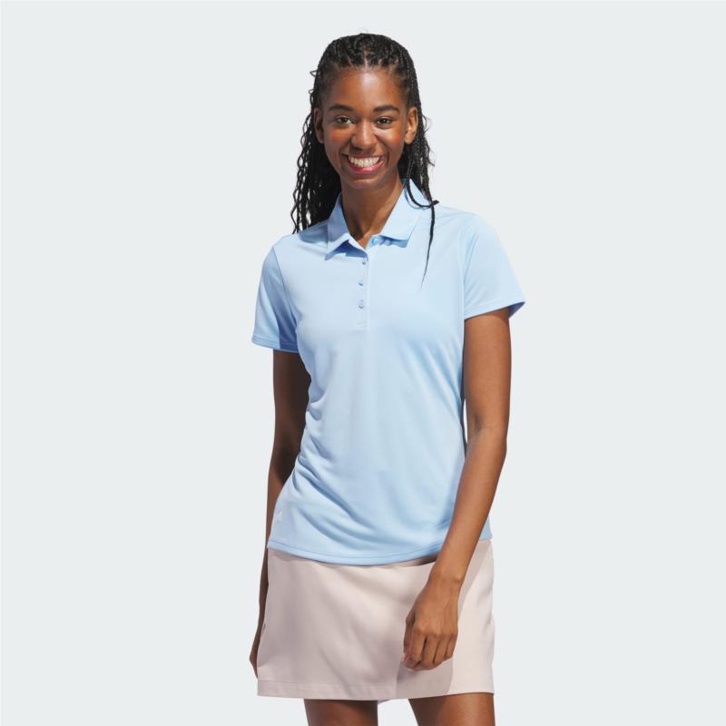 adidas Women'S Solid Performance Short Sleeve Polo Shirt (9000184613_6204)