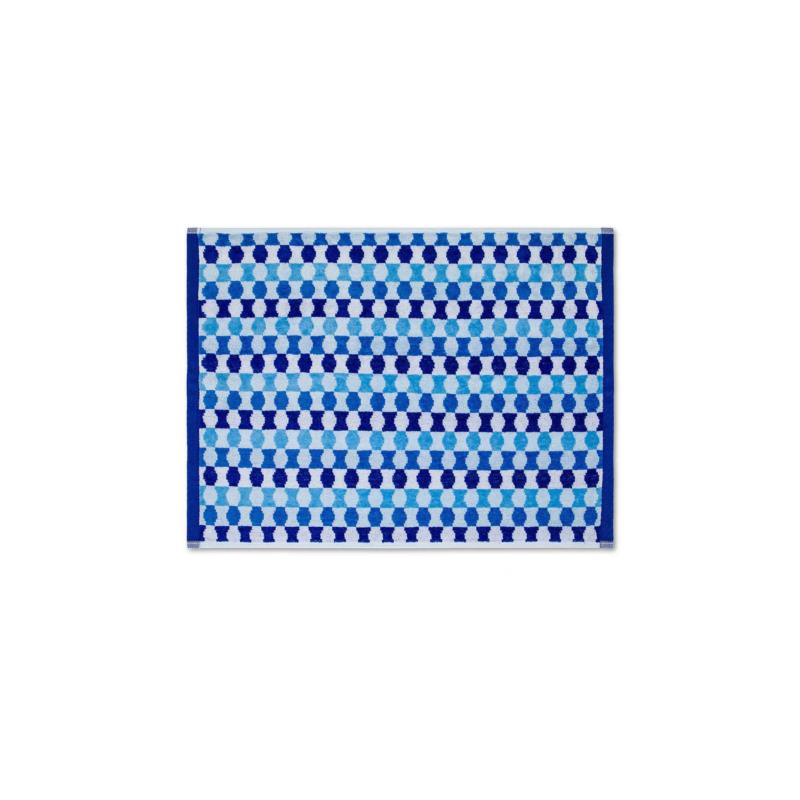 Coincasa πετσέτα χεριών με geometrical print 55 x 40 cm - 007406780 Μπλε