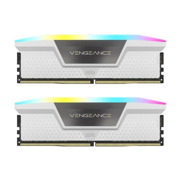 Corsair DDR5 6200 2 x 16GB C36 Vengeance RGB White Μνήμη RAM