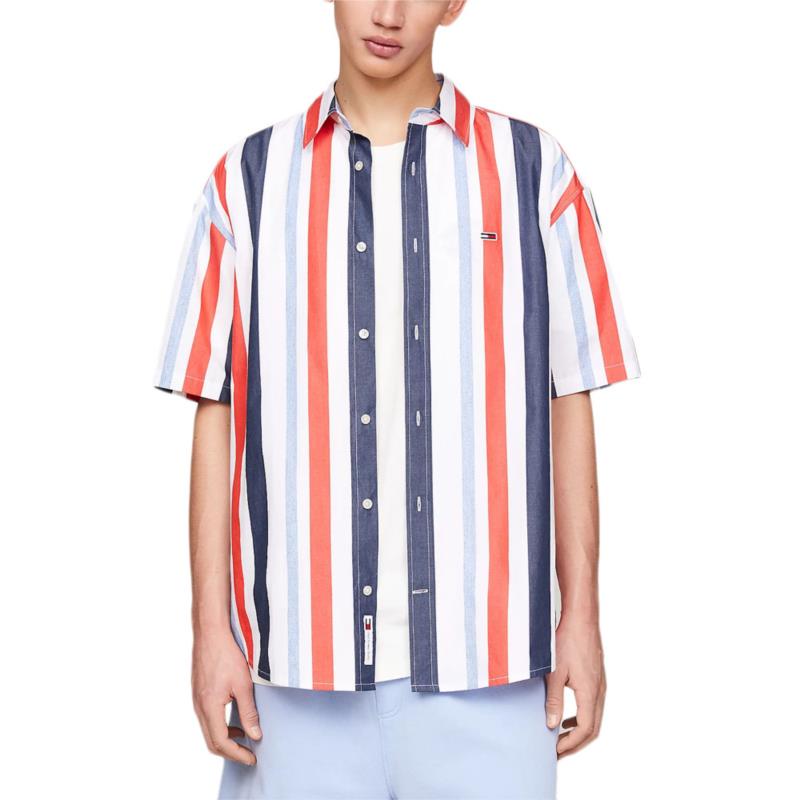 TOMMY JEANS STRIPED RELAXED FIT SHIRT MEN
