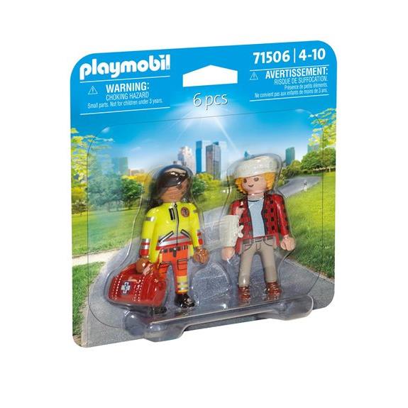 Playmobil Duopack Διασωστης Και Τραυματιας - 71506