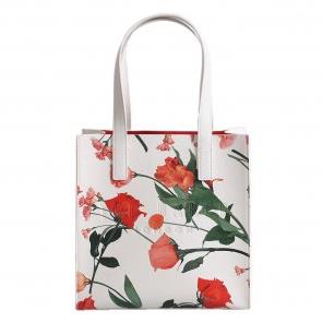 Γυναικεία Τσάντα Ώμου Ted Baker Floral Print Small Icon 275033 Λευκή