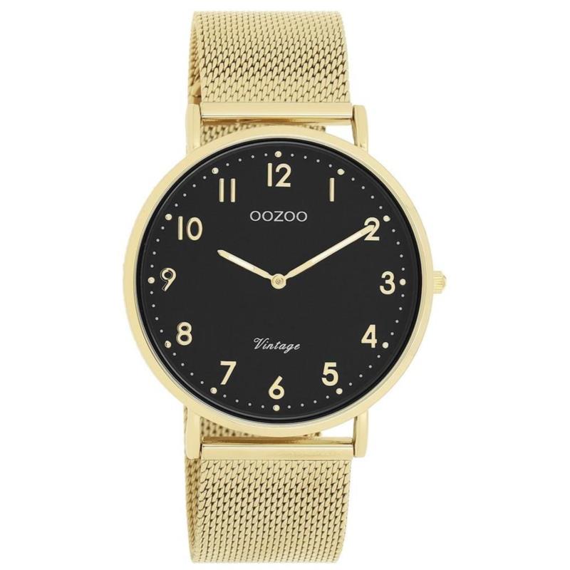 OOZOO Vintage - C20344, Gold case with Stainless Steel Bracelet