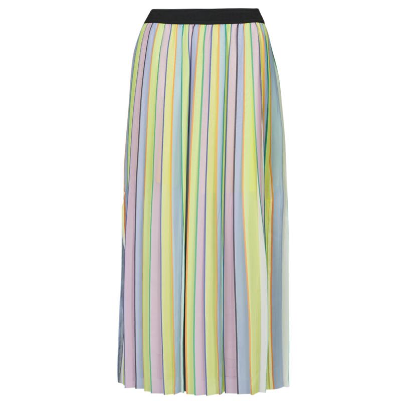 Κοντές Φούστες Karl Lagerfeld stripe pleated skirt