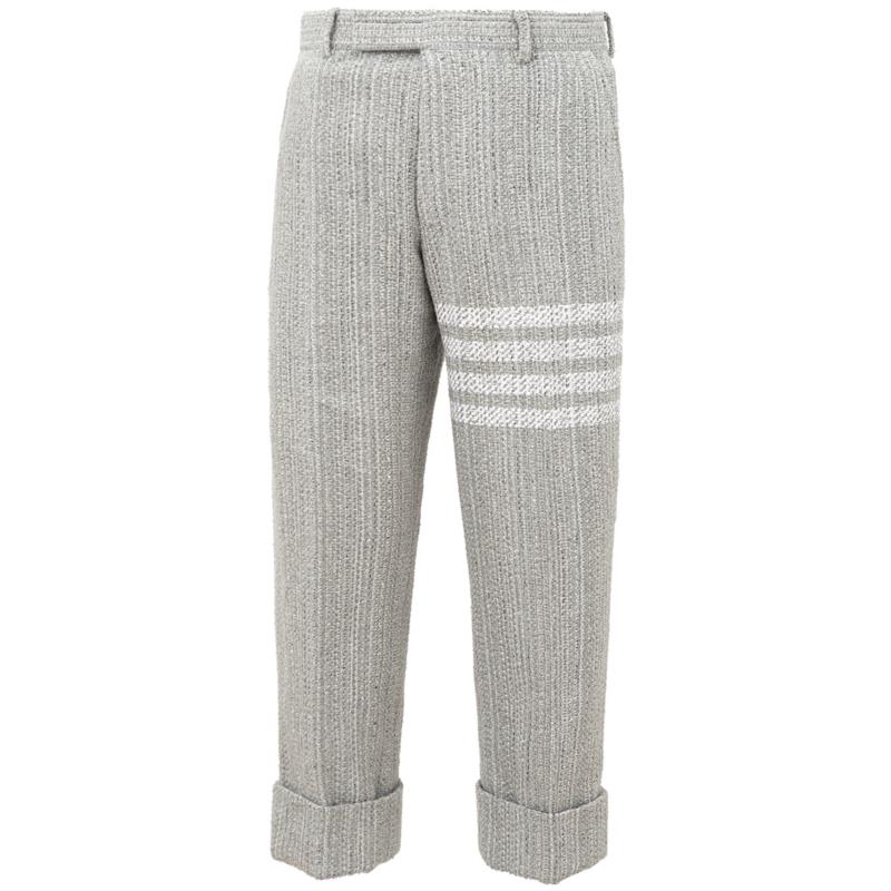 Thom Browne Grey Tweed Trousers IT48