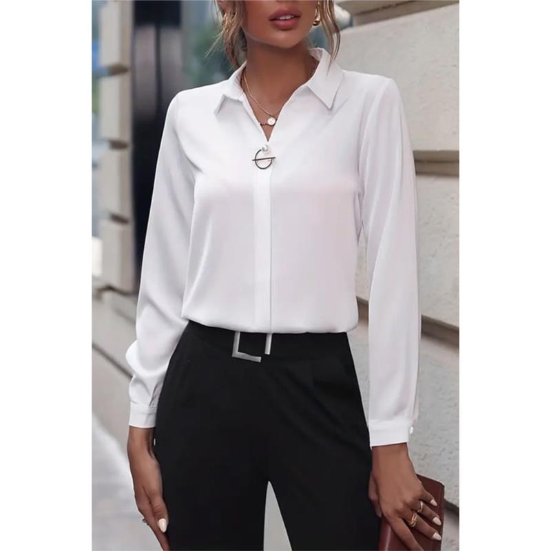 γυναικείο πουκάμισο LENALDA WHITE - 1