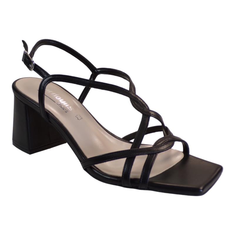 Fardoulis shoes Γυναικεία Παπούτσια Πέδιλα 635-26Α Μαύρο Δέρμα