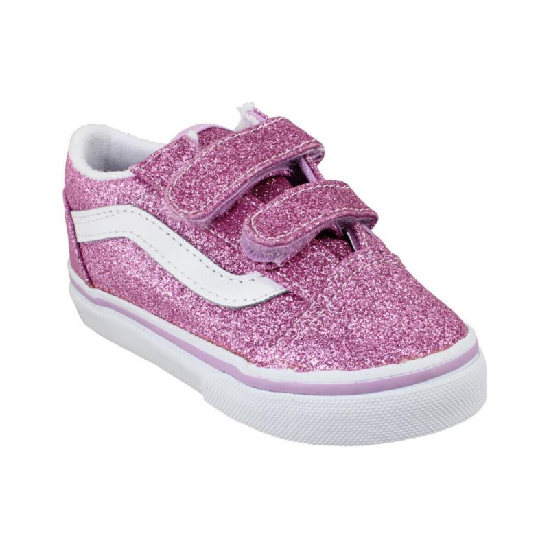 Sneakers Vans Old Skool V Glitter Enfant Lilac