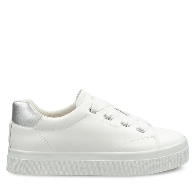 Γυναικεία Δερμάτινα Sneakers Gant Avona 28531451 G312 Λευκό Ασημί