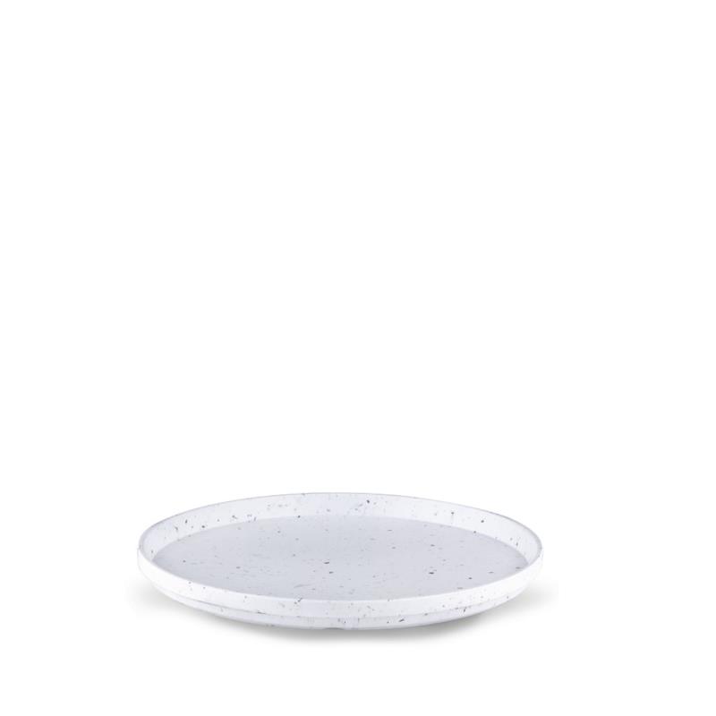 Πιάτο Φαγητού Ρηχό Μελαμίνης White Mosaico Gravity Matt ESPIEL 25εκ. MLF2312K36-6 (Σετ 6 Τεμάχια) (Υλικό: Μελαμίνη, Χρώμα: Λευκό, Μέγεθος: Μεμονωμένο) - ESPIEL - MLF2312K36-6