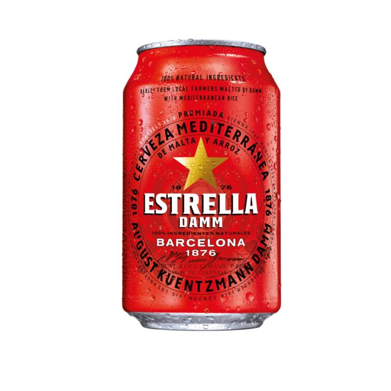 Μπύρα κουτί Estrella Barcelona (4x330 ml)