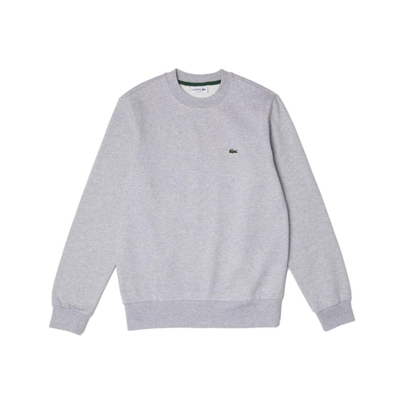Φούτερ Lacoste Organic Brushed Cotton Sweatshirt - Gris