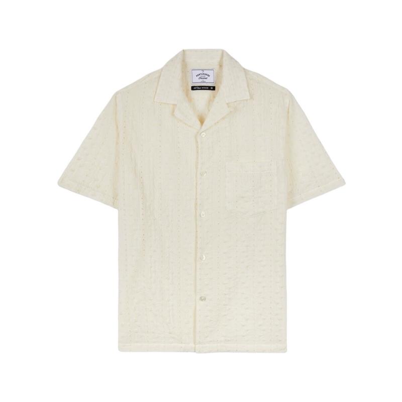 Πουκάμισο με μακριά μανίκια Portuguese Flannel Piros Shirt - Off White