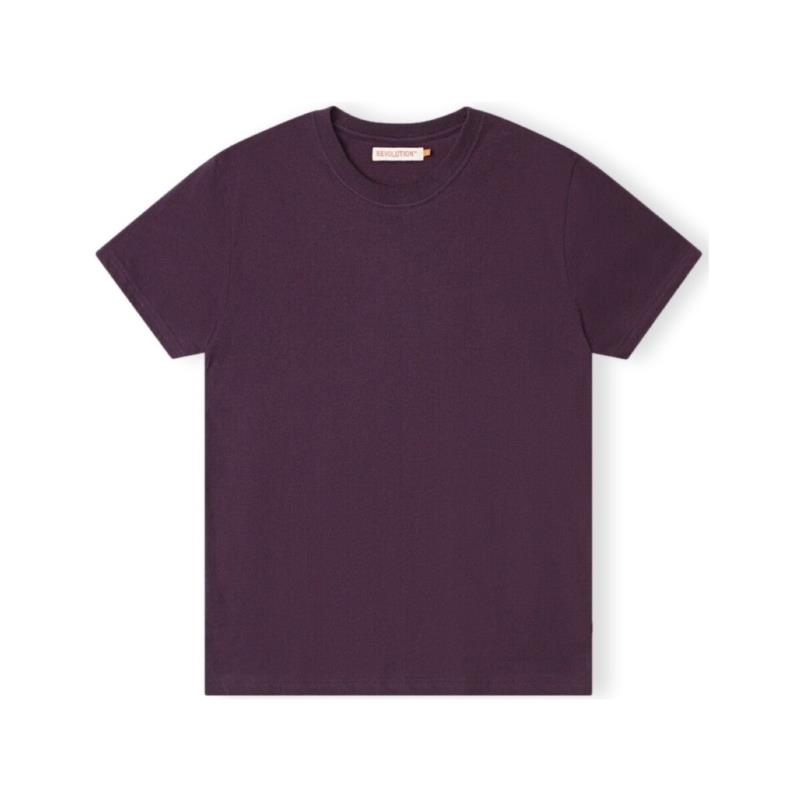 T-shirts & Polos Revolution T-Shirt Regular 1051 - Purple Melange