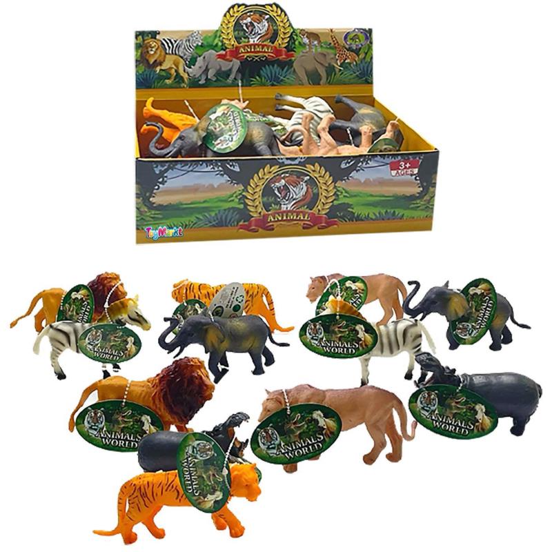 ΑΓΡΙΑ ΖΩΑ ΚΟΥΤΙ 12 ΤΕΜΑΧΙΩΝ 26x8x16cm ToyMarkt 913414