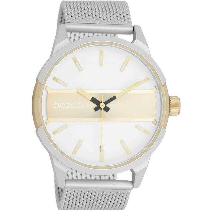 OOZOO Timepieces - C11106, Silver case with Stainless Steel Bracelet